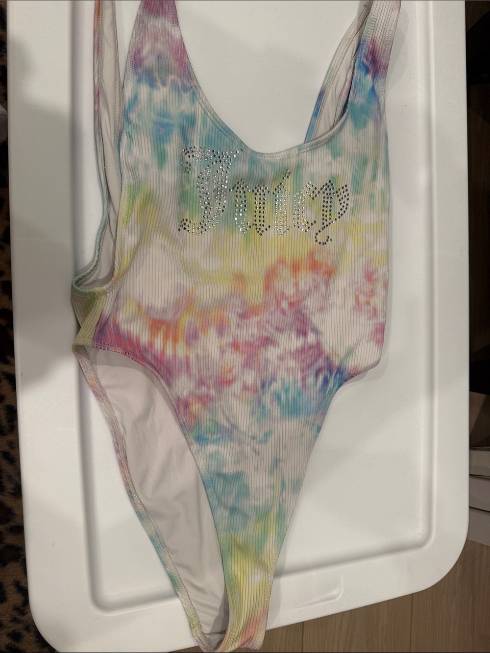 Juicy One-Piece Swimsuit with Rhinestone Logo
